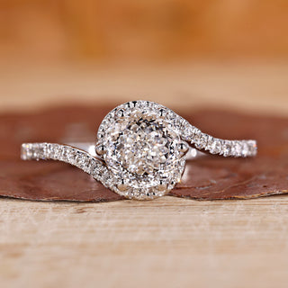 Portuguese cut diamond ring featuring intricate detailing and sparkle.