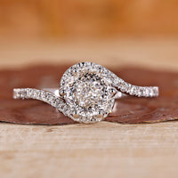 Portuguese cut diamond ring featuring intricate detailing and sparkle.