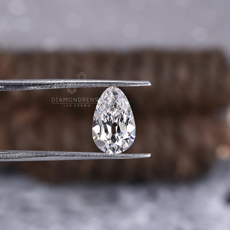 Pear Old European Cut Diamond