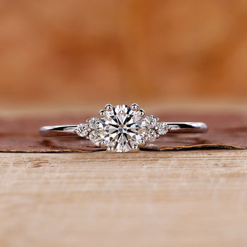 Round Diamond Ring with a classic and elegant design.