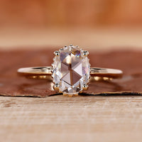 Oval Diamond Engagement Ring featuring a brilliant oval cut.