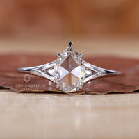 Solitaire Ring with a single stunning diamond centerpiece.