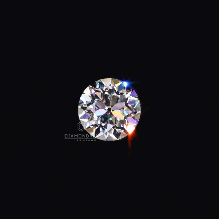 2.30 carat lab grown diamond sold in Old European cut round style.