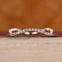 Half Eternity Round Diamond Wedding Band