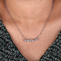 White Gold Diamond Pendant featuring brilliant multi-diamonds.