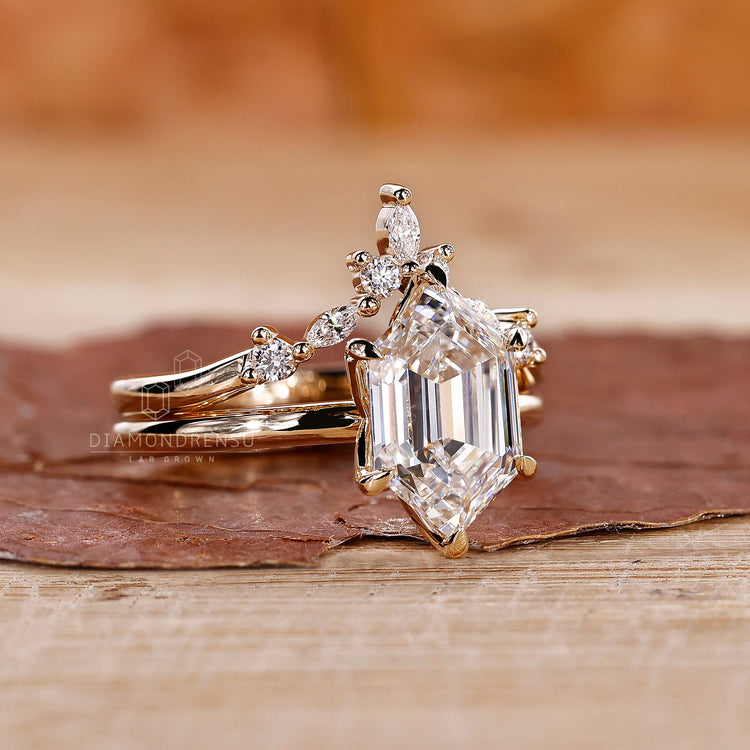 Lab Created Diamond Bridal Set for a modern, eco-friendly choice.