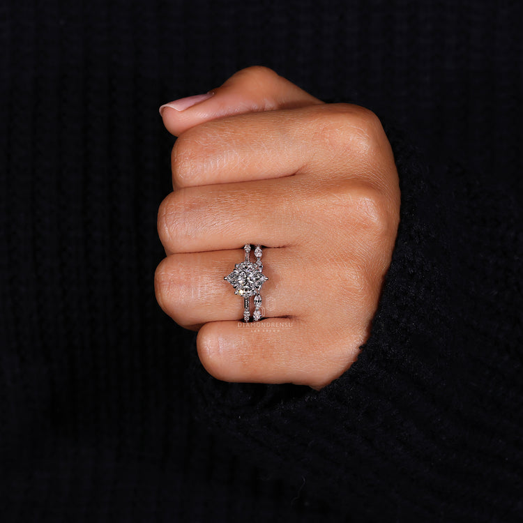 Diamond Eternity Band with secure prong setting for elegance.