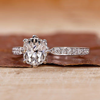 Round Diamond Ring in a luxurious white gold setting.