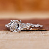 Round Diamond Engagement Ring with brilliant sparkle.