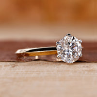 Stylish two tone ring with a unique finish.