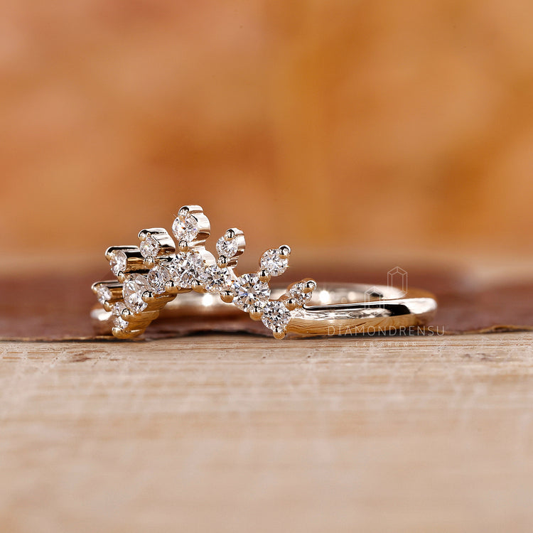 Custom wedding band made for a unique touch.