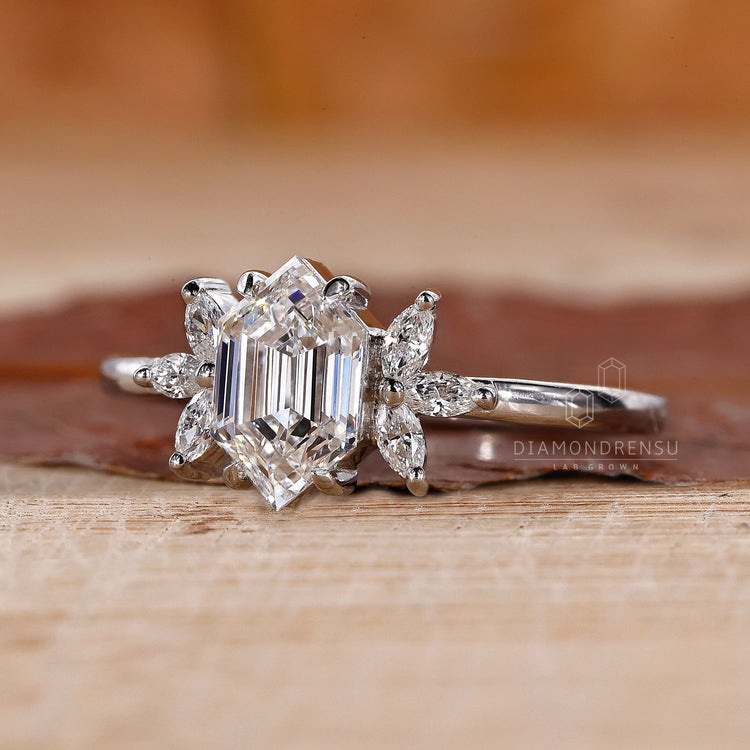 4 Prong Claw Setting on a stunning 7 Stone Engagement Ring.