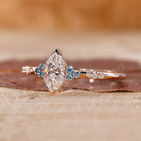 Exquisite Muse Setting ring with intricate milgrain detailing for a vintage-inspired design.