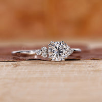 Muse Setting on a Round Diamond Ring for added elegance.