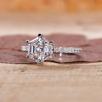 Classic round diamond pave band with a delicate and timeless look.