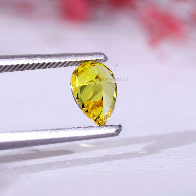 IGI certified lab grown diamond pear cut diamond