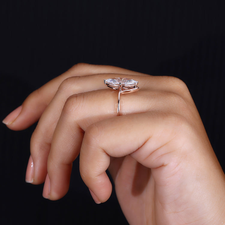 Marquise Diamond Engagement Ring - Solitaire Style