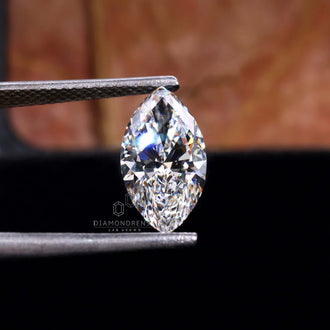 Lab grown loose diamond in marquise cut is perfect for design flexibility.