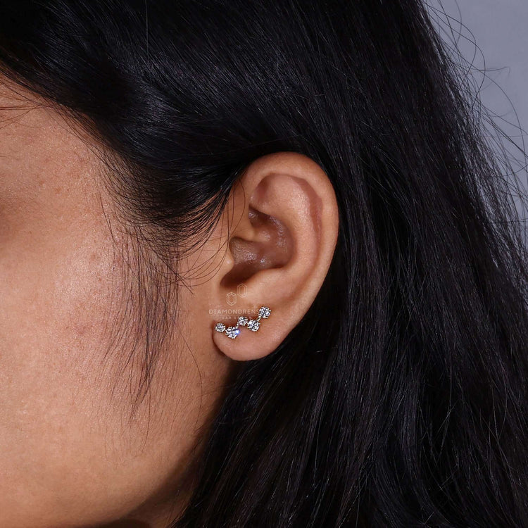 certified diamond earrings