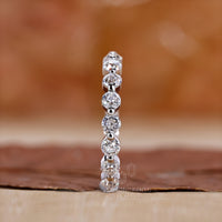 8 Diamond Wedding Band designed for added brilliance and elegance.