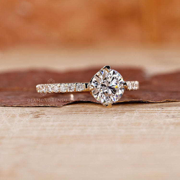 Pave Ring featuring secure diamond placement in a stunning design.