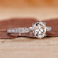 Old Mine Cushion Cut Diamond Ring with a classic appeal.