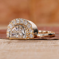 Handmade ring with handmade jewelry.