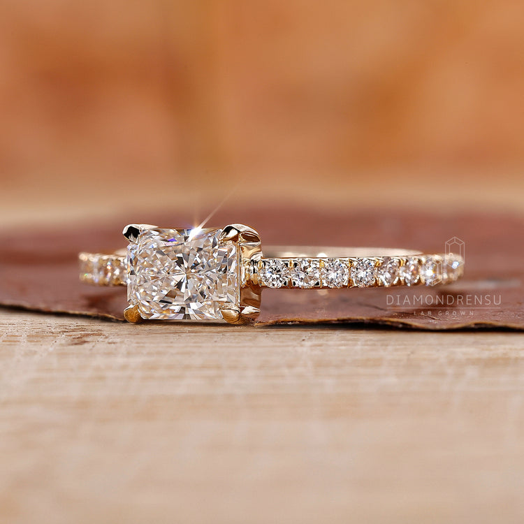 Radiant Cut Engagement Ring in a classic claw prong setting.