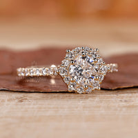 Pave Ring with intricate detailing for added elegance.