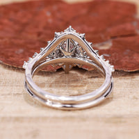 Tiara Wedding Band featuring intricate milgrain design.