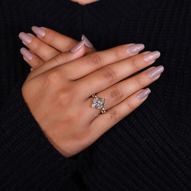 Milgrain Ring detailing on a beautiful bridal set.