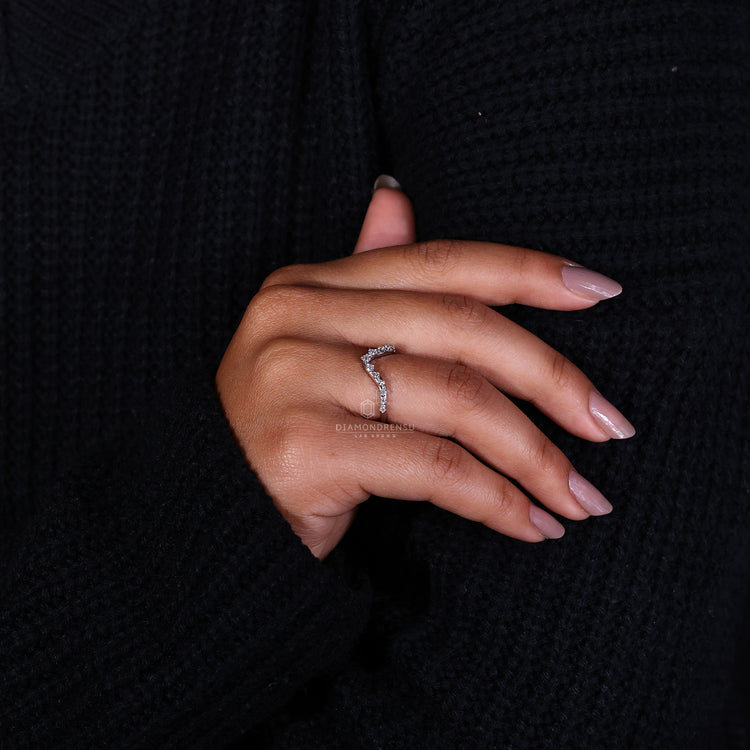 Lab Grown Diamond set in a beautifully crafted wedding band.