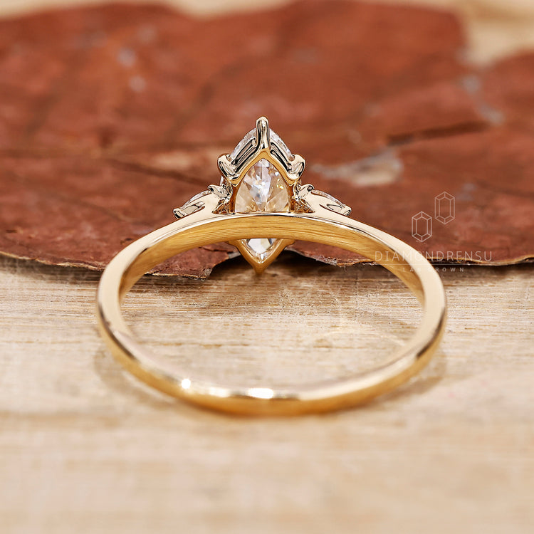 Pear Diamond Ring designed to enhance the beauty of any proposal.