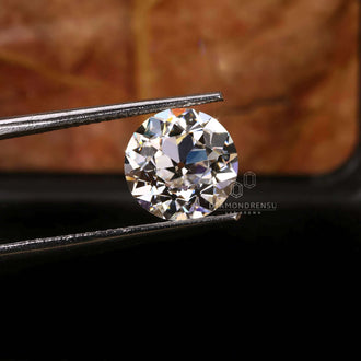 Old European round cut diamond certified and available as loose diamond.