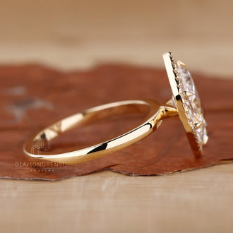 Yellow Gold Engagement Ring with classic, timeless appeal.