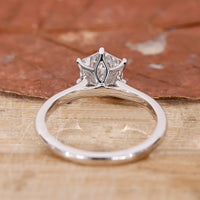 Cathedral Setting Ring with a beautiful, elevated design.