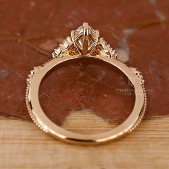 Round Cut Diamond Ring featuring sleek, elegant design.