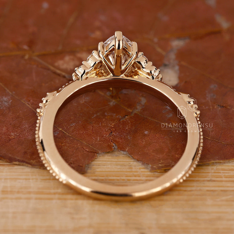 Round Cut Diamond Ring featuring sleek, elegant design.