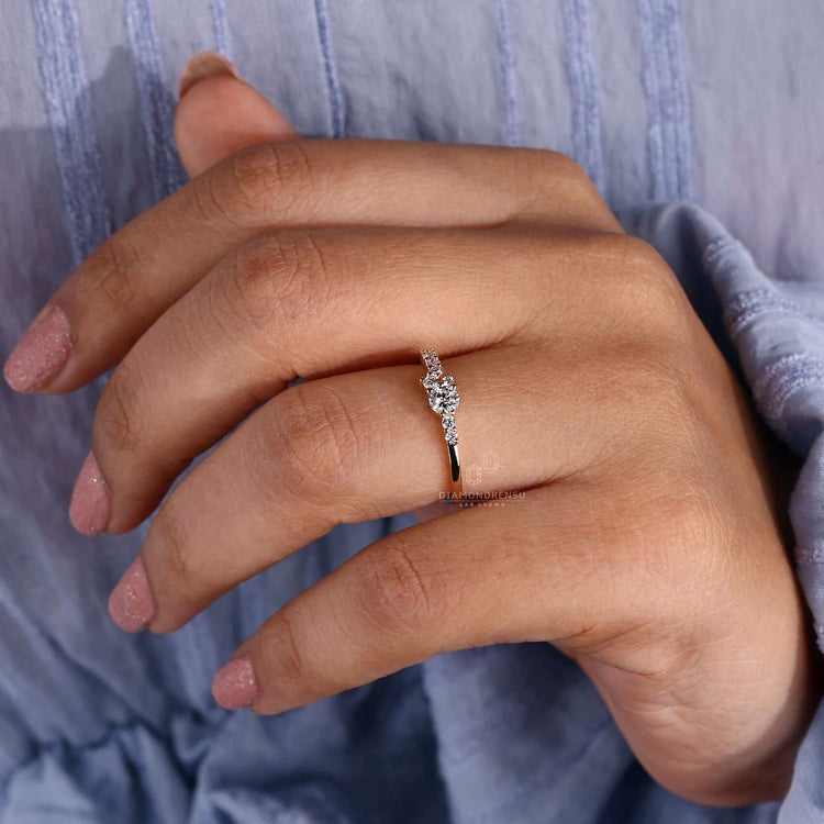 lab created diamond ring