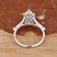 Cathedral Setting Ring featuring a secure prong setting for diamonds.