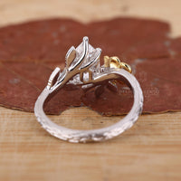 Split Shank Ring with elegant diamond accents.