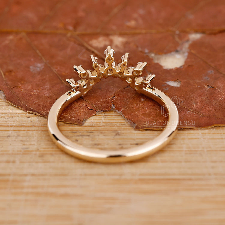 Lab grown diamond band with an eco-friendly sparkle.