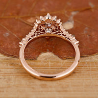 Tapered Pave Engagement Ring with dazzling diamond accents.