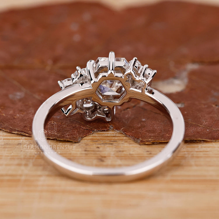 Prong Setting Ring showcasing secure diamond placement.