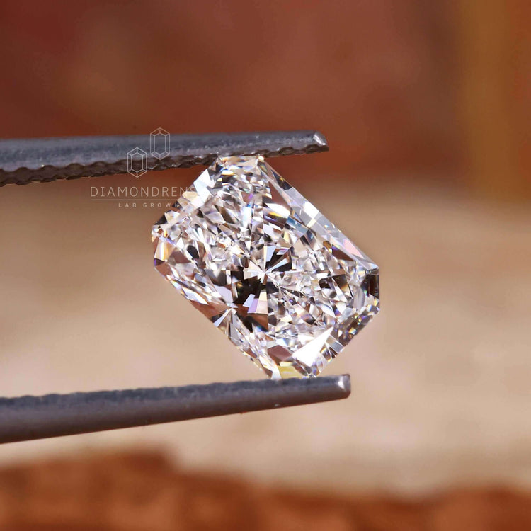 This radiant diamond is 1 carat and loose.