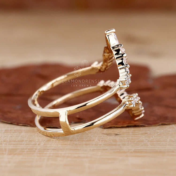 Enhancer Wedding Band adding brilliance to your engagement ring.