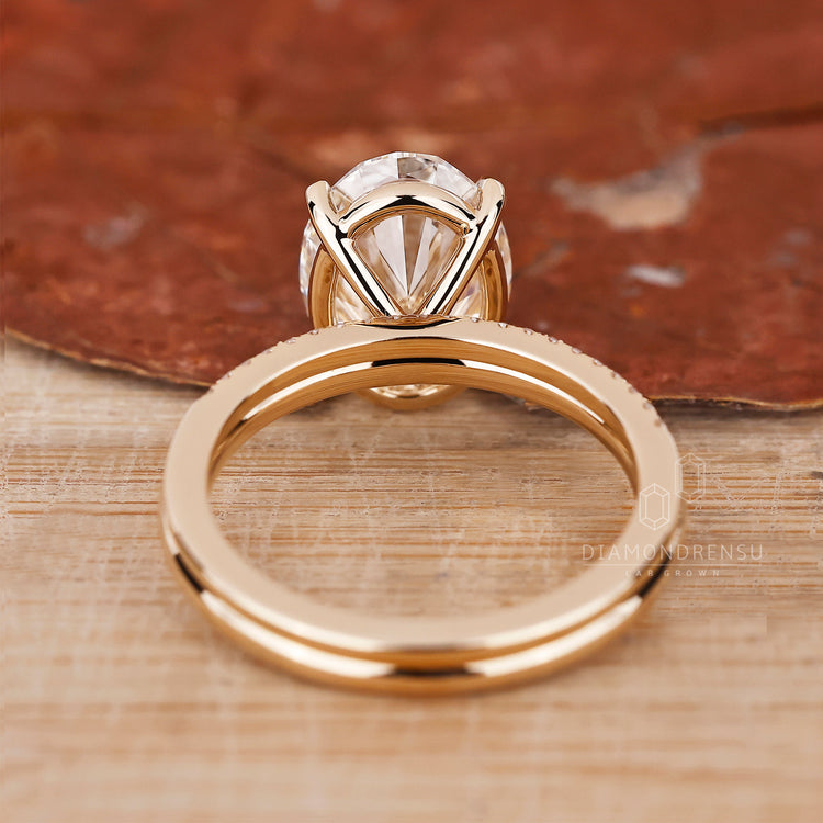 Solitaire ring set in a classic and secure 4 prong claw setting.