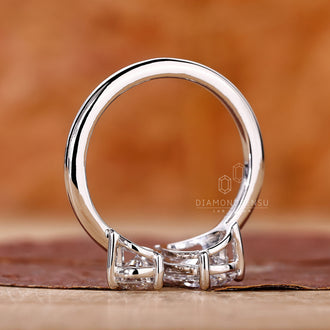 IGI Certified diamond in a handmade ring for premium quality.