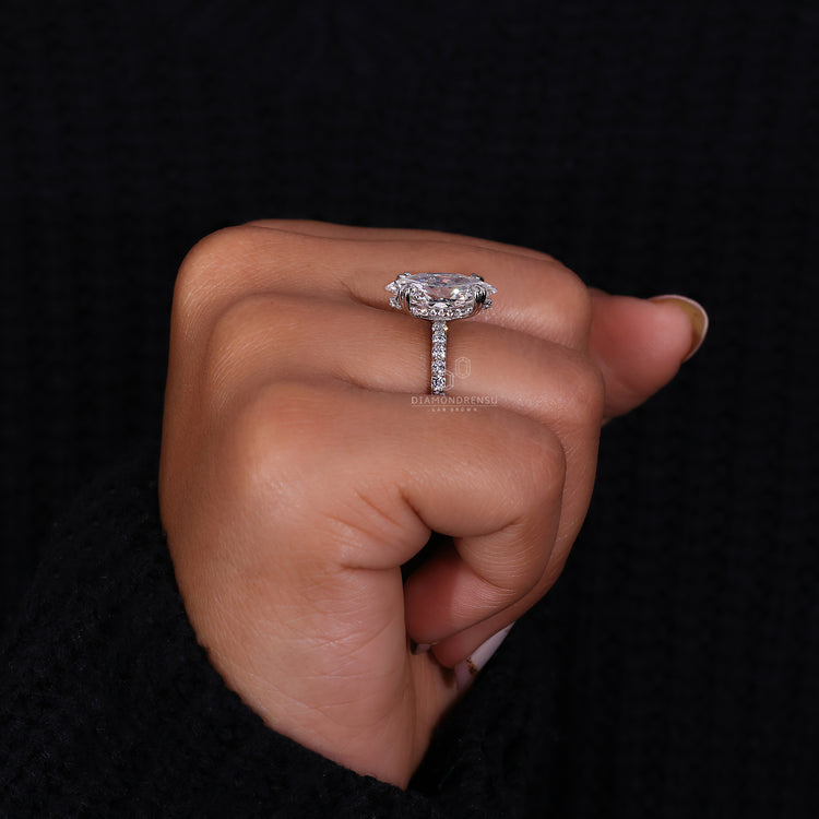 Lab Grown Diamond set in a Handmade Ring for an eco-friendly choice.