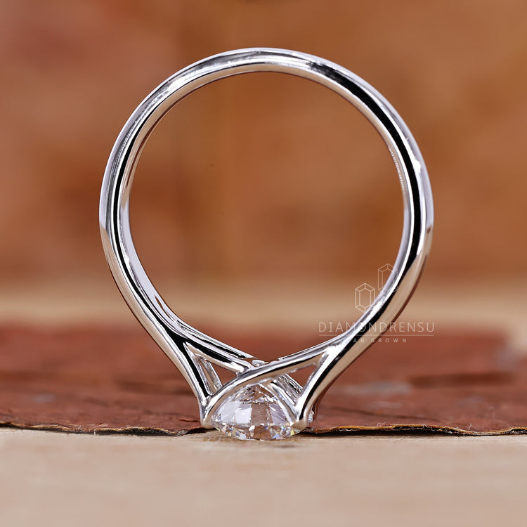 Prong Setting Ring featuring a Lab Grown Diamond option.